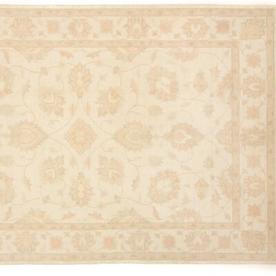 Afghan Chobi Ziegler 302x200 hand-knotted carpet 200x300 beige, oriental, short pile