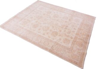 Tapis Afghan Chobi Ziegler 194x158 noué main 160x190 beige, oriental, poils courts 4