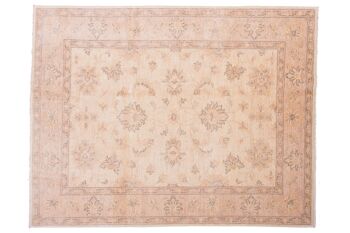 Tapis Afghan Chobi Ziegler 198x153 noué main 150x200 beige, oriental, poils courts 1