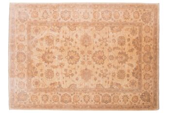 Tapis Afghan Chobi Ziegler 194x145 noué main 150x190 beige, oriental, poils courts 1