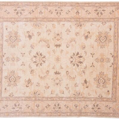 Afghan Chobi Ziegler 203x152 hand-knotted carpet 150x200 beige, oriental, short pile