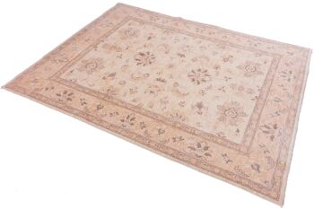 Tapis Afghan Chobi Ziegler 203x152 noué main 150x200 beige, oriental, poils courts 3