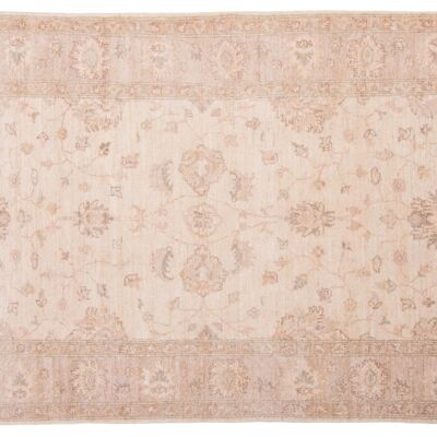 Afghan Chobi Ziegler 190x124 Handgeknüpft Teppich 120x190 Beige Orientalisch Kurzflor