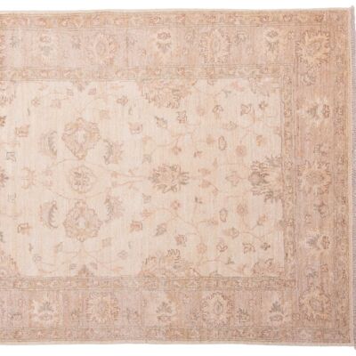 Afghan Chobi Ziegler 190x124 hand-knotted carpet 120x190 beige, oriental, short pile