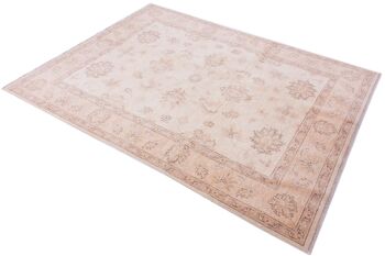 Tapis Afghan Chobi Ziegler 208x150 noué main 150x210 beige, oriental, poils courts 4