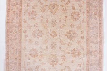 Tapis Afghan Chobi Ziegler 195x153 noué main 150x200 beige, oriental, poils courts 5