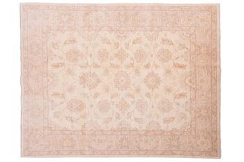 Tapis Afghan Chobi Ziegler 193x151 noué main 150x190 beige, oriental, poils courts 1