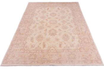 Tapis Afghan Chobi Ziegler 193x151 noué main 150x190 beige, oriental, poils courts 2