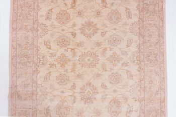 Tapis Afghan Chobi Ziegler 193x151 noué main 150x190 beige, oriental, poils courts 5