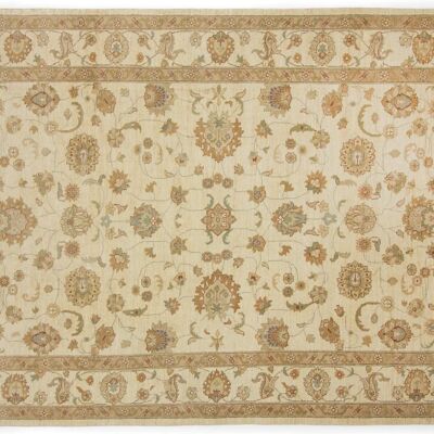 Afghan Chobi Ziegler 295x203 hand-knotted carpet 200x300 beige, oriental, short pile