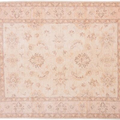 Afghan Chobi Ziegler 205x150 hand-knotted carpet 150x210 beige, oriental, short pile