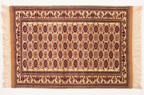 Afghan Mauri Kabul 163x118 Handgeknüpft Teppich 120x160 Braun Geometrisch Muster