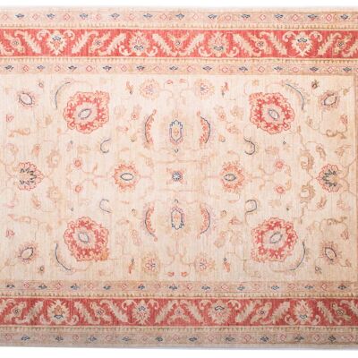 Afghan Feiner Chobi Ziegler 179x121 Handgeknüpft Teppich 120x180 Beige Orientalisch