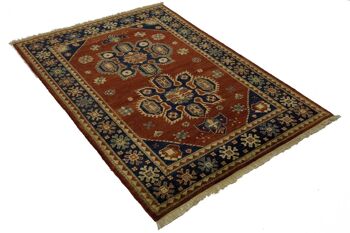 Tapis Afghan Chobi Ziegler 175x121 noué main 120x180 rouge oriental poil court 3