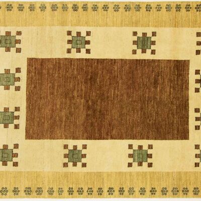 Afghan Modern Chobi Ziegler 206x159 tappeto annodato a mano 160x210 geometrico multicolore