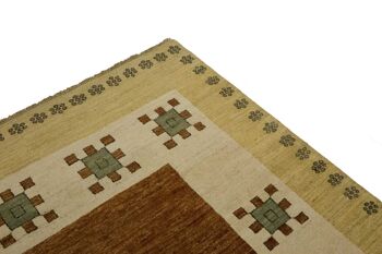 Tapis Afghan Modern Chobi Ziegler 206x159 noué main 160x210 multicolore géométrique 5