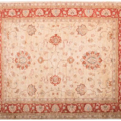 Afghan Feiner Chobi Ziegler 193x156 tappeto annodato a mano 160x190 motivo floreale rosso