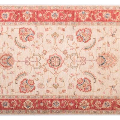 Afgano fine Chobi Ziegler 152x99 tappeto annodato a mano 100x150 motivo floreale rosso