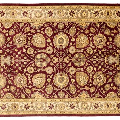 Afghan Feiner Chobi Ziegler 176x126 alfombra anudada a mano 130x180 estampado de flores beige