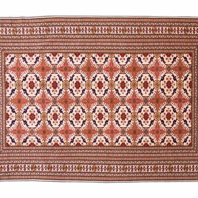 Afghan Mauri Kabul 287x195 tappeto annodato a mano 200x290 motivo geometrico blu