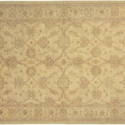 Afghan Chobi Ziegler 238x172 Handgeknüpft Teppich 170x240 Beige Orientalisch Kurzflor