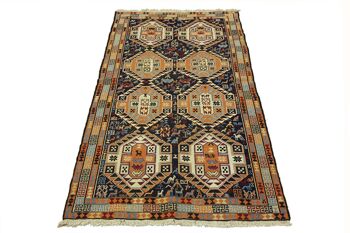 Tapis persan kilim 190x115 tissé main 120x190 motif géométrique multicolore 2