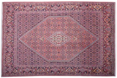 Perser Bidjar Zandjan 309x200 Handgeknüpft Teppich 200x310 Rot Geometrisch Muster