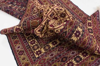 Tapis tissé à la main Afghan Mushwani Kilim 187x127 130x190 motif géométrique multicolore 5