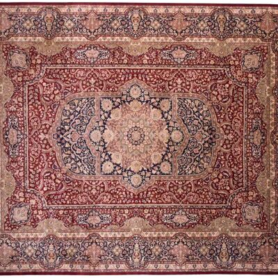 Tapis Afghan Feiner Chobi Ziegler 365x281 noué main 280x370 médaillon rouge poil court