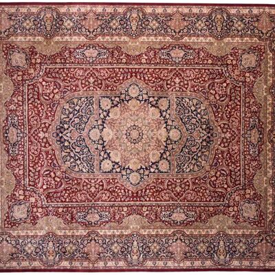 Afghan Feiner Chobi Ziegler 365x281 hand-knotted carpet 280x370 red medallion short pile