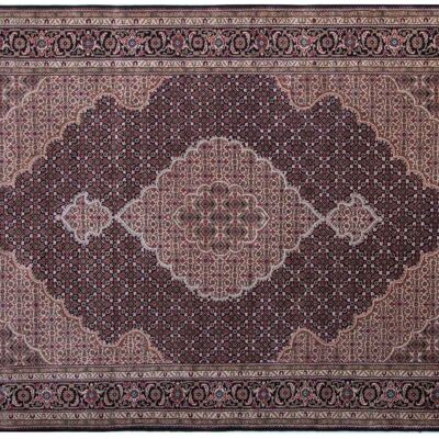 Tabriz 271x187 alfombra anudada a mano 190x270 alfombra oriental multicolor de pelo corto