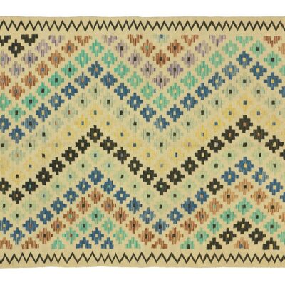 Afghan Maimana Kilim coloré 244x167 tapis tissé à la main 170x240 travail manuel salle d'Orient