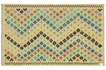 Afghan Maimana Kilim coloré 244x167 tapis tissé à la main 170x240 travail manuel salle d'Orient 1