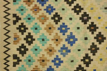 Afghan Maimana Kilim coloré 244x167 tapis tissé à la main 170x240 travail manuel salle d'Orient 4