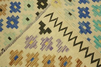 Afghan Maimana Kilim coloré 244x167 tapis tissé à la main 170x240 travail manuel salle d'Orient 5