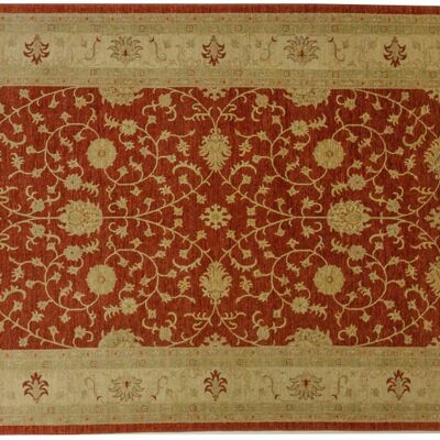 Afghan Chobi Ziegler 289x193 alfombra anudada a mano 190x290 rojo, oriental, pelo corto