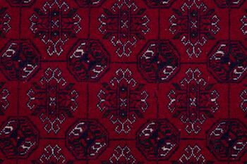 Tapis oriental afghan 292x194 tapis noué main 190x290 motif géométrique rouge 4