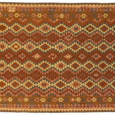 Afghan Maimana Kilim Multicolore 294x201 Tappeto tessuto a mano 200x290 Multicolore Geometrico
