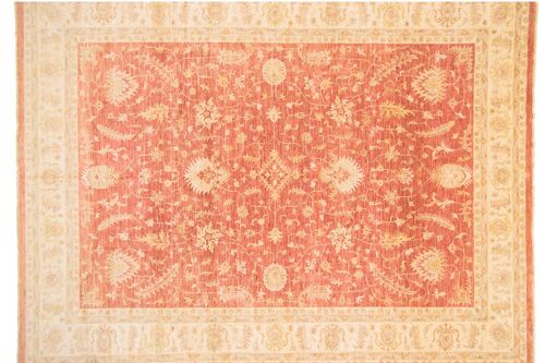 Afghan Chobi Ziegler 516x406 Handgeknüpft Teppich 410x520 Rot Orientalisch Kurzflor