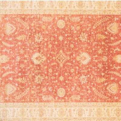 Tapis Afghan Chobi Ziegler 516x406 noué main 410x520 rouge, oriental, poils courts