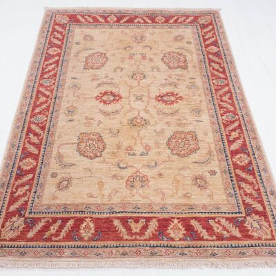 Afghan Feiner Chobi Ziegler 176x115 tappeto annodato a mano 120x180 marrone geometrico