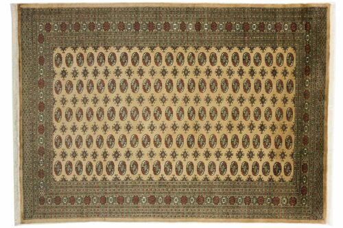 Pakistan Buchara 301x214 Handgeknüpft Teppich 210x300 Natur Orientalisch Kurzflor