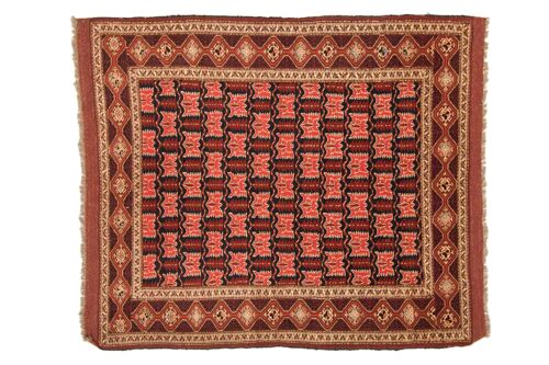 Afghan Chapabaft 163x145 Handgeknüpft Teppich 150x160 Quadratisch Mehrfarbig