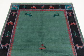 Gabbeh 253x186 tapis noué main 190x250 tapis oriental bleu oriental à poils courts 4