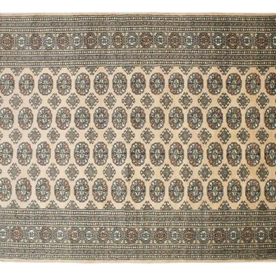 Pakistan Bukhara 246x156 tappeto annodato a mano 160x250 beige motivo geometrico, pelo corto