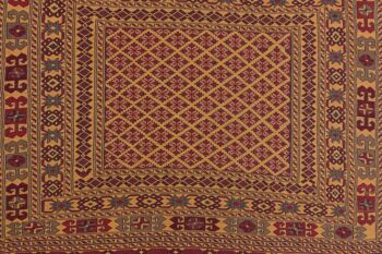 Tapis tissé main Afghan Mushwani Kilim 185x126 130x190 orange artisanal oriental 5