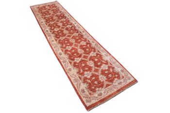 Tapis afghan Chobi Ziegler 310x79 noué main 80x310 tapis de passage rouge oriental 2