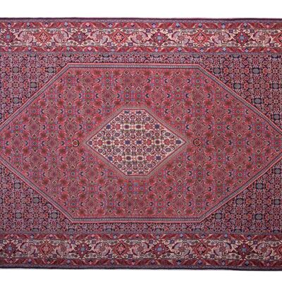 Tapis persan Bidjar Zandjan 315x210 noué main 210x320 rouge oriental, poils courts