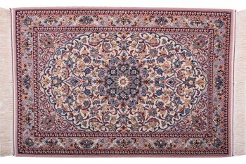 Tapis persan Ispahan 104x72 noué main 70x100 multicolore, oriental, poils courts 1