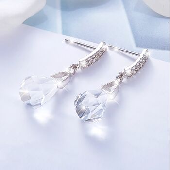 Boucles d'oreilles Diamant Blanc 2